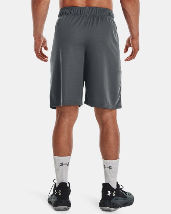 男士UA Baseline 10英寸網球短褲, Gray, pdpMainDesktop image number 1